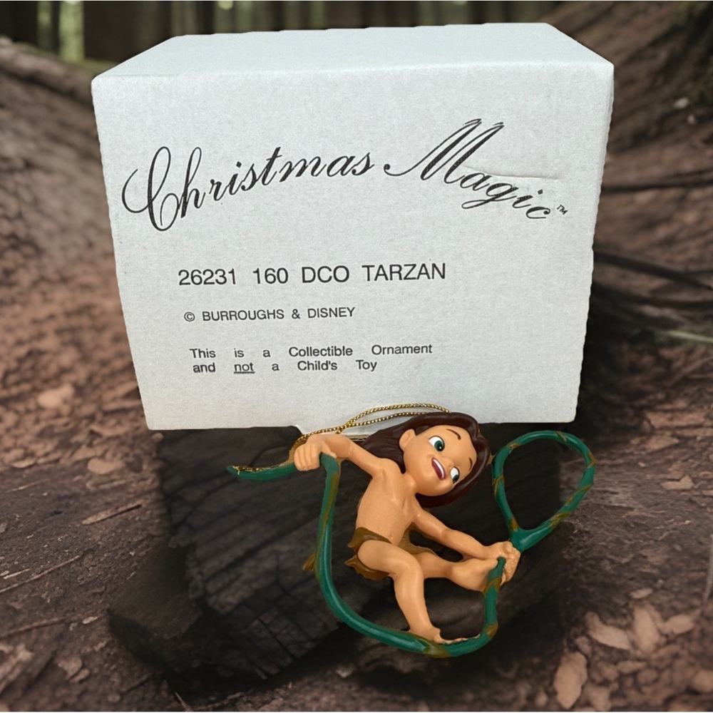 Disney Christmas Magic 26231-160 Tarzan Ornament Collectible By Grolier 1990's